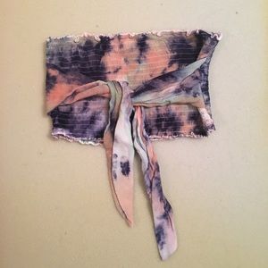 étophe studio boho tie around tube top